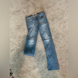 Long bootleg jeans